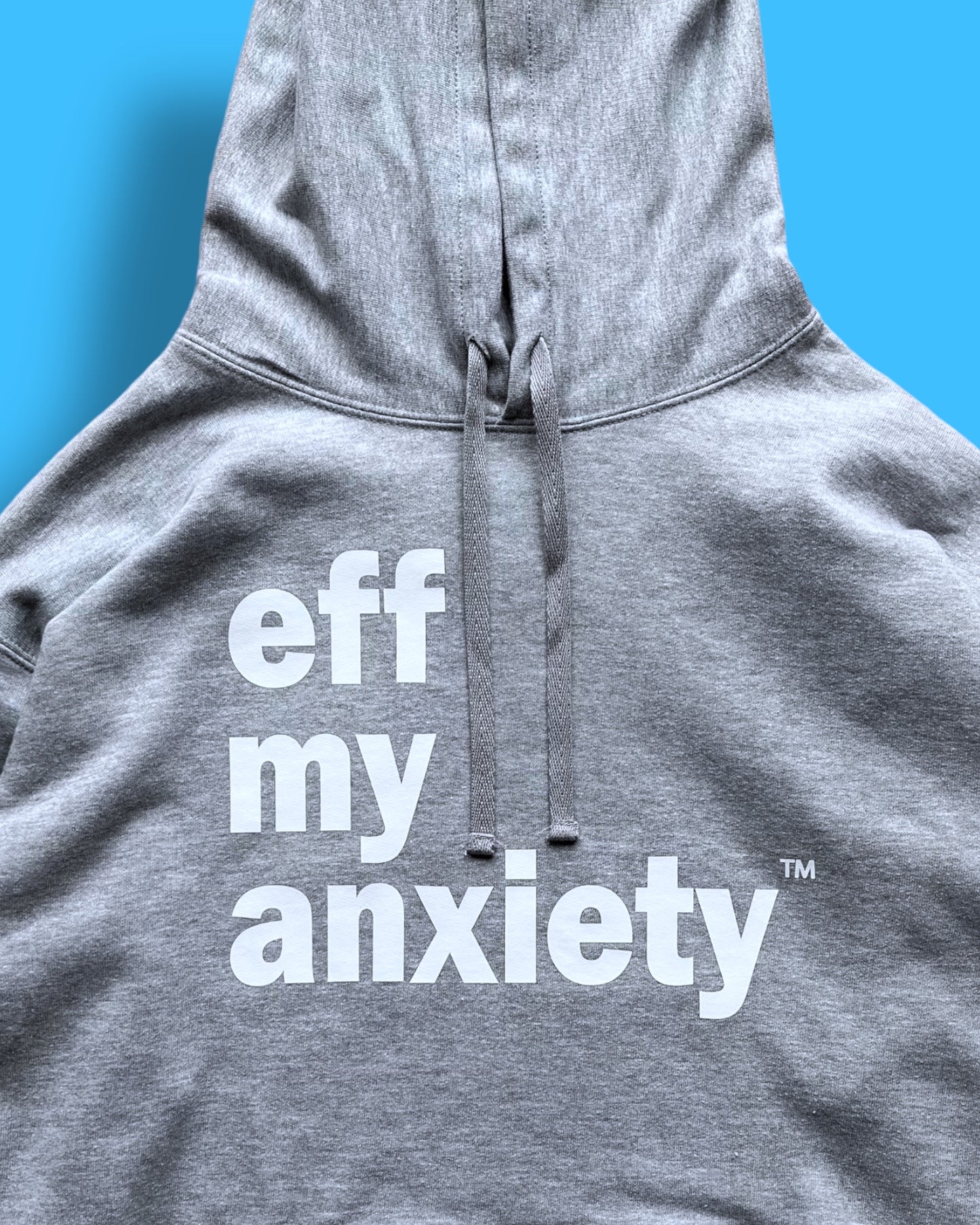 original logo hoodie - grey/white