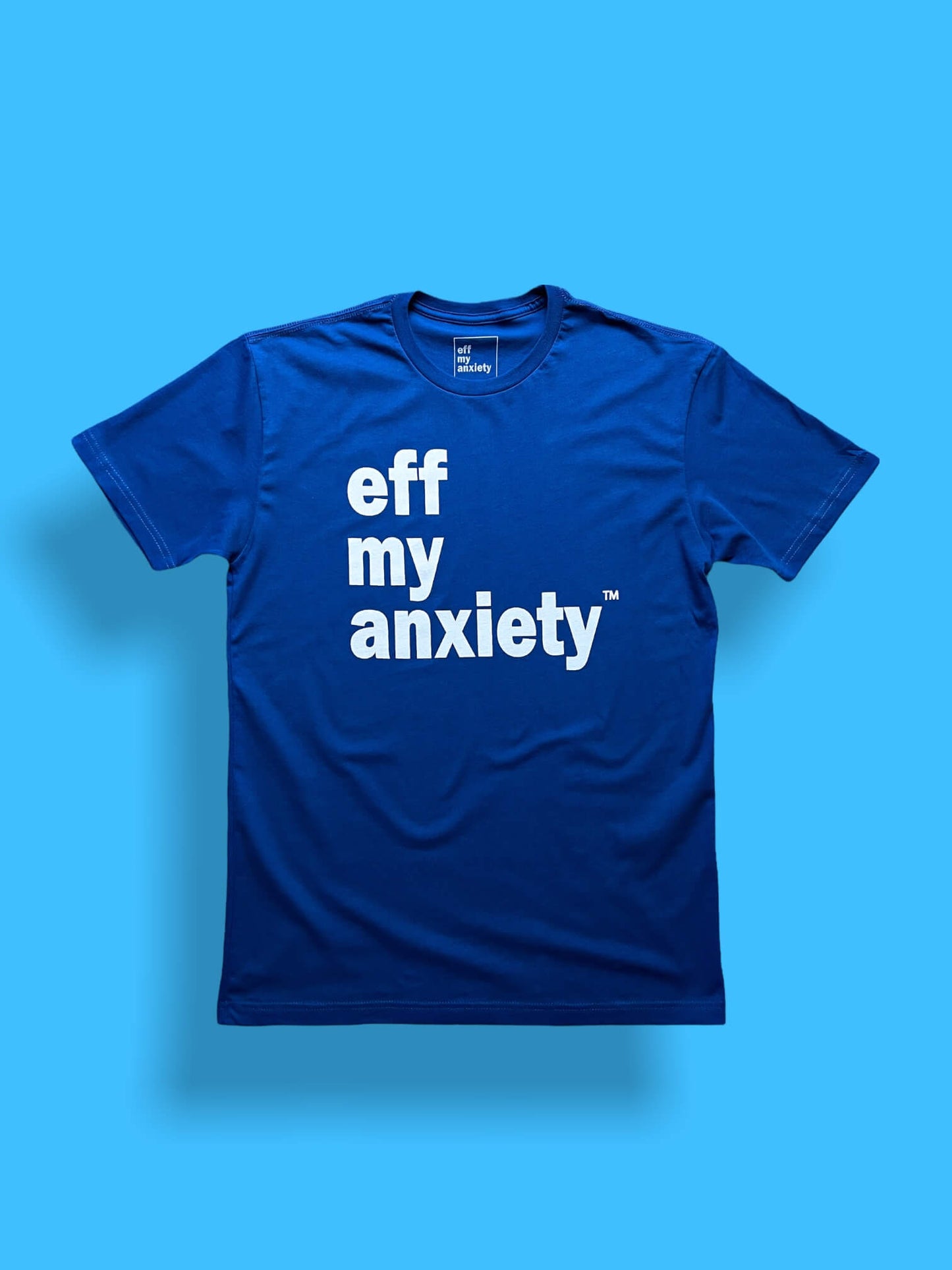 original logo tee - blue/white