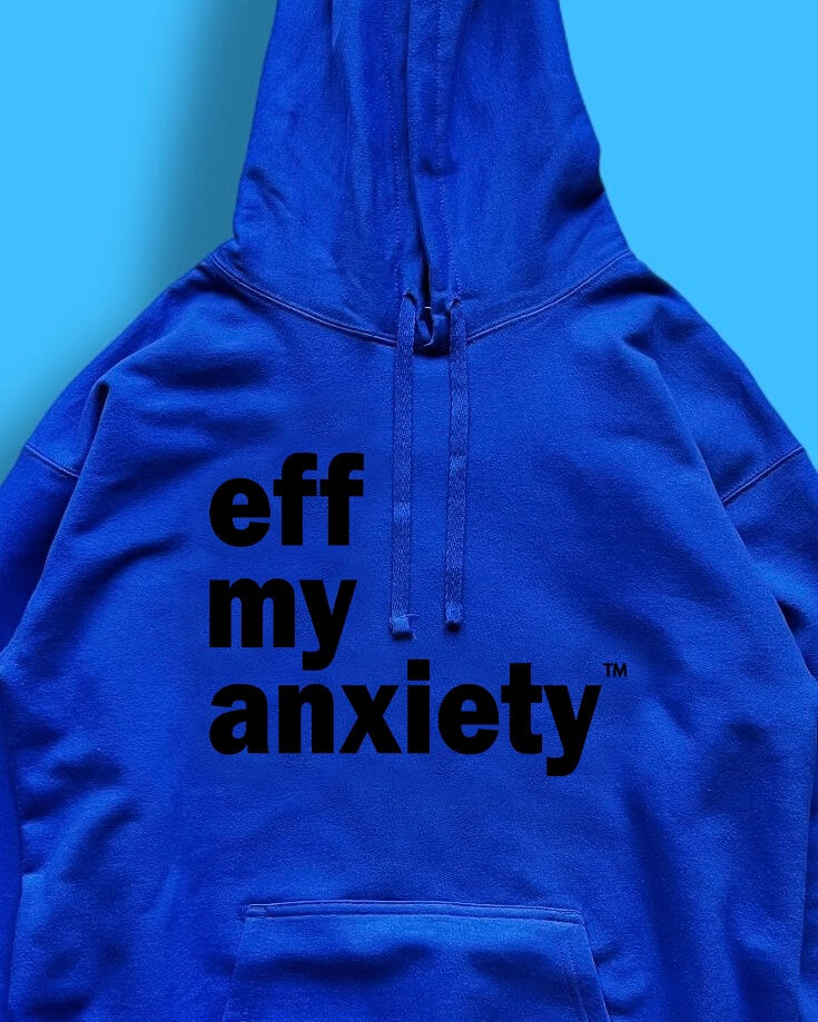 original logo hoodie - blue/black
