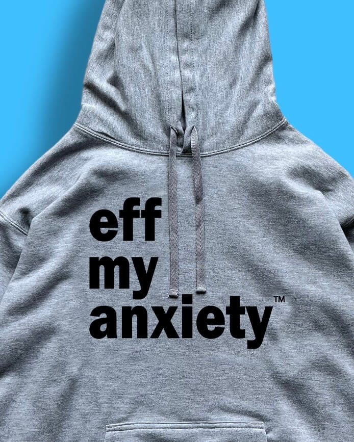 original logo hoodie - grey/black