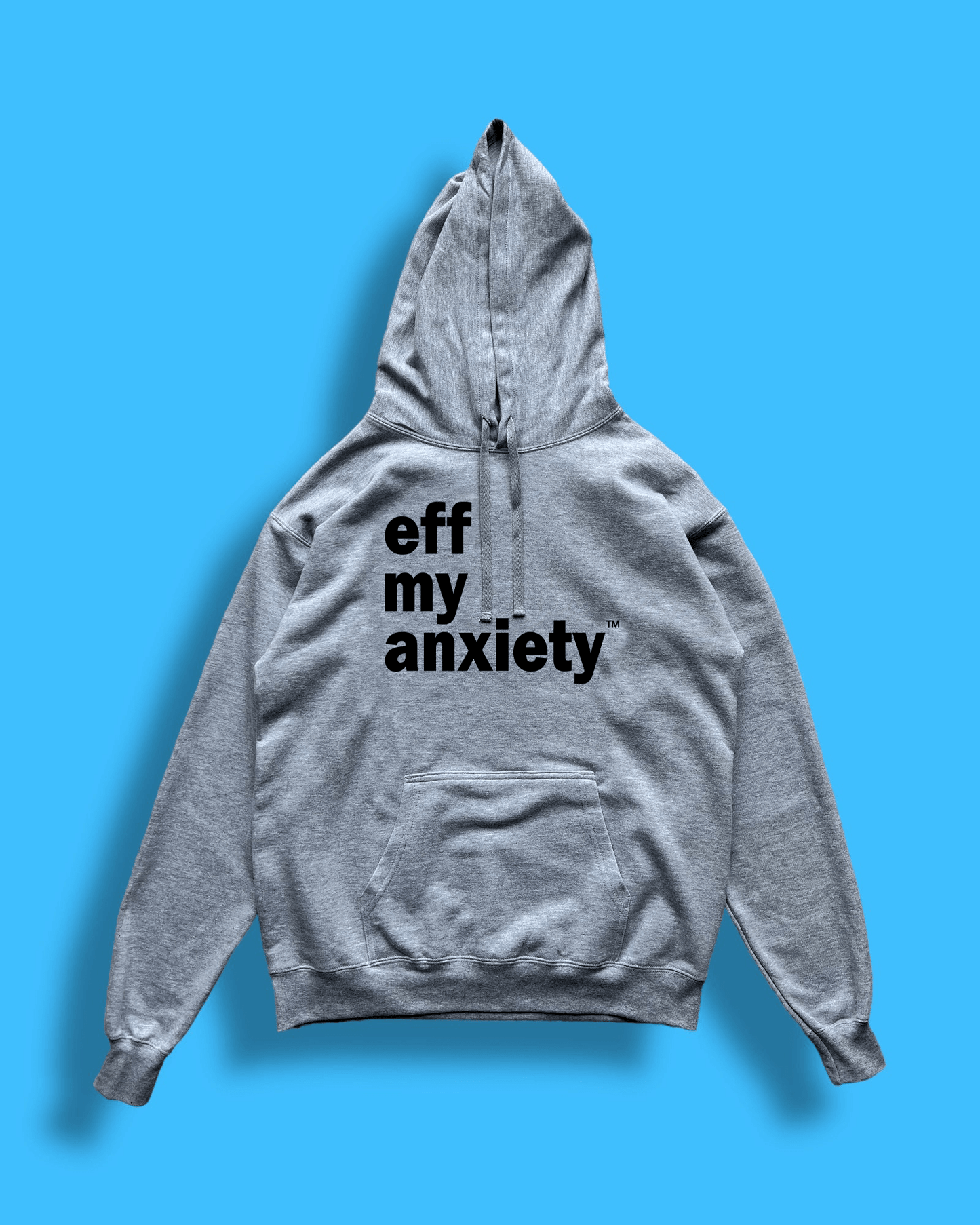original logo hoodie - grey/black