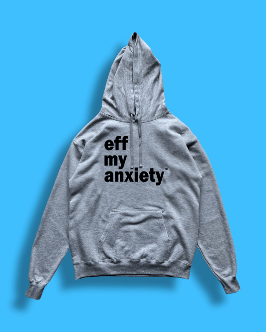 original logo hoodie - grey/black