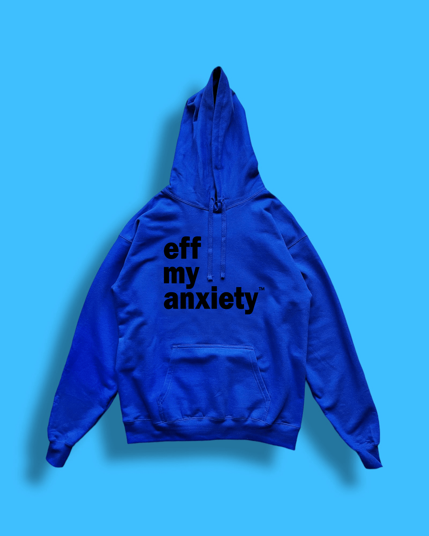 original logo hoodie - blue/black