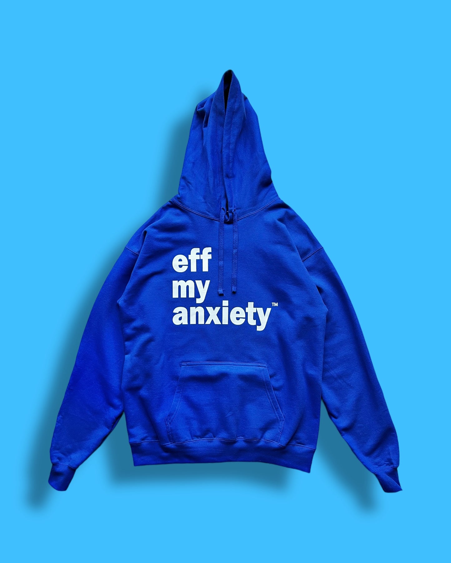 original logo hoodie - blue/white